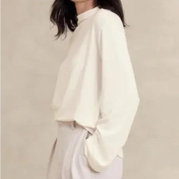 Banana Republic Sheer Luxe Cowl Neck Sweater